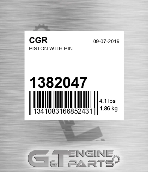 1382047 CGR Piston With Pin