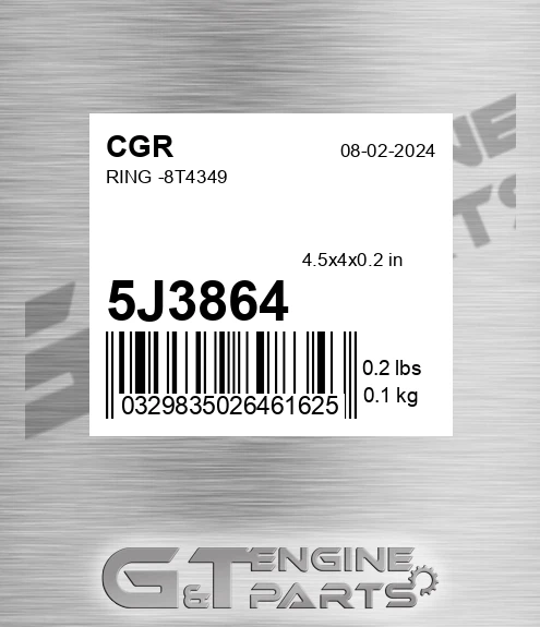 5J3864 Ring -8t4349