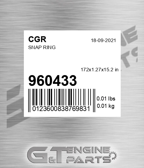 960433 CGR Snap Ring
