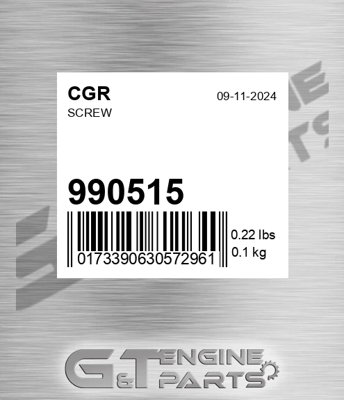 990515 CGR Screw