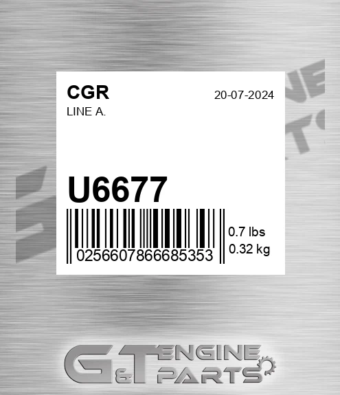 U6677 Line A.