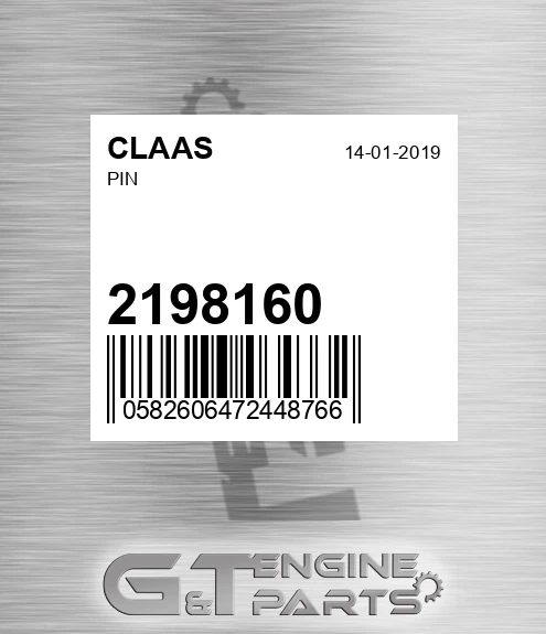 2198160 CLAAS Pin