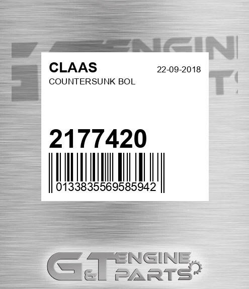 2177420 CLAAS Countersunk Bol