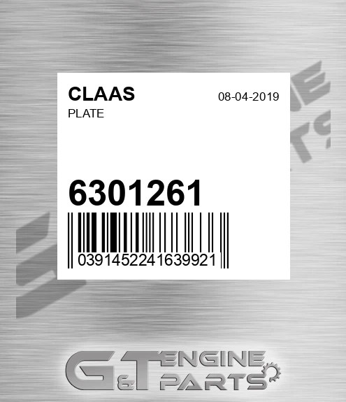 6301261 CLAAS Plate