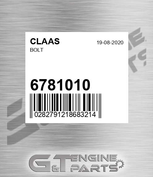 6781010 CLAAS Bolt