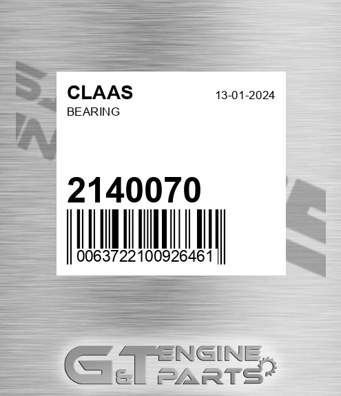 2140070 CLAAS Bearing