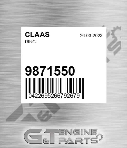 9871550 CLAAS Ring