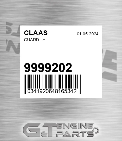 9999202 Guard Lh