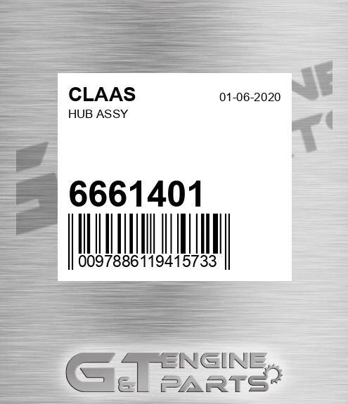 6661401 Hub Assy for CLAAS