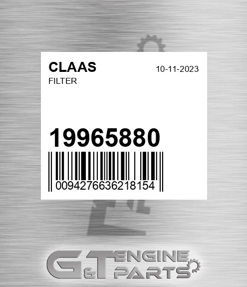 19965880 CLAAS Filter