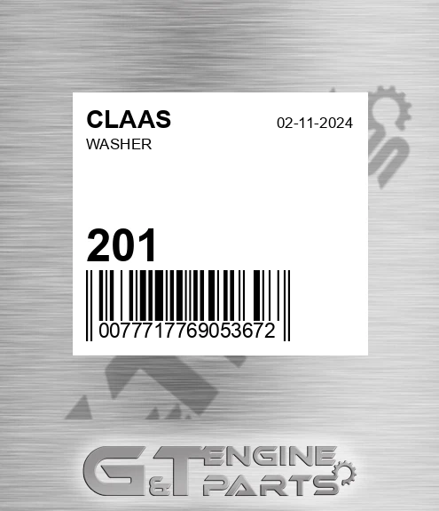 201 CLAAS Washer
