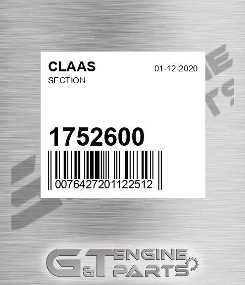 1752600 CLAAS Section