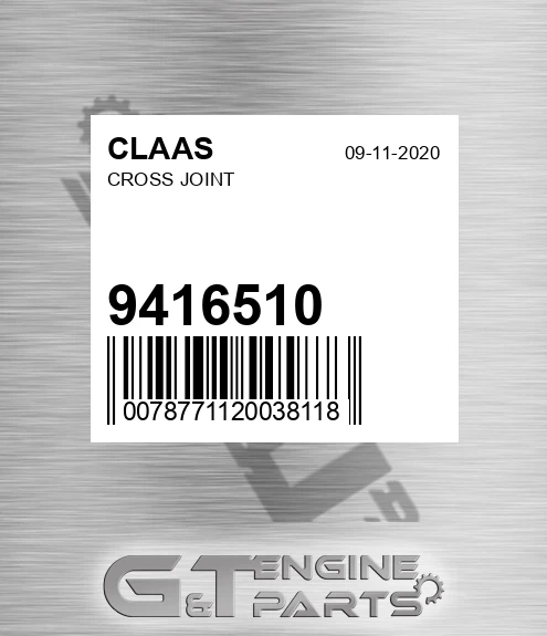 9416510 CLAAS Cross Joint