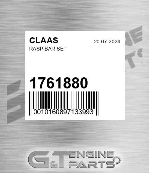 1761880 CLAAS Rasp Bar Set