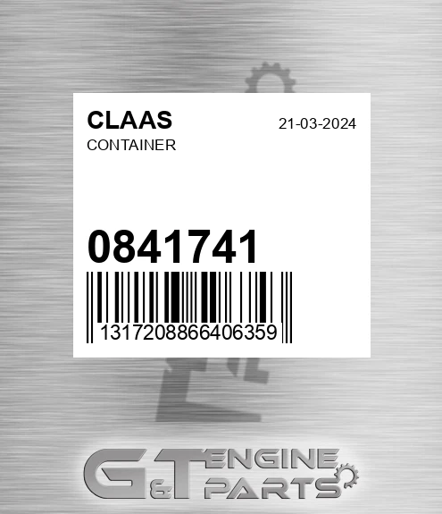 0841741 CLAAS Container