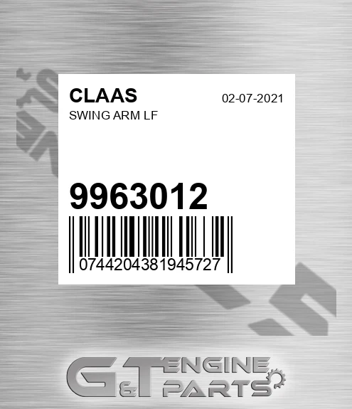 9963012 CLAAS Swing Arm Lf
