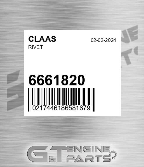 6661820 Rivet for CLAAS