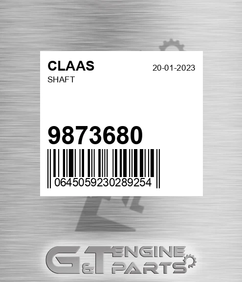9873680 CLAAS Shaft
