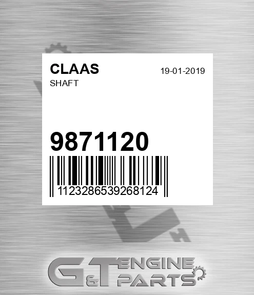 9871120 CLAAS Shaft