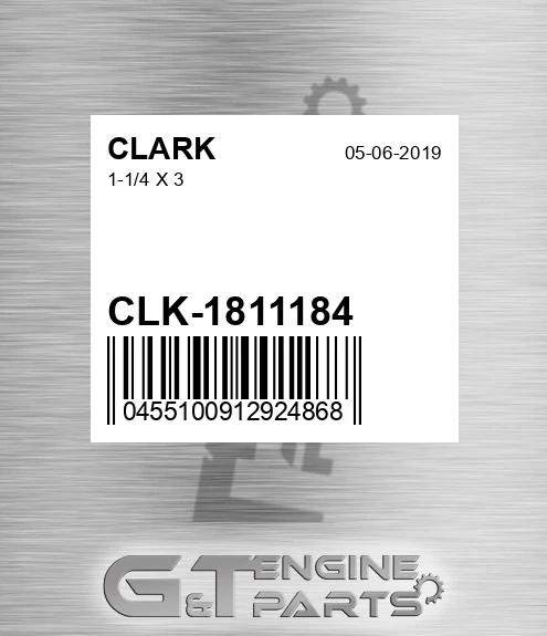 CLK-1811184 1-1/4 X 3