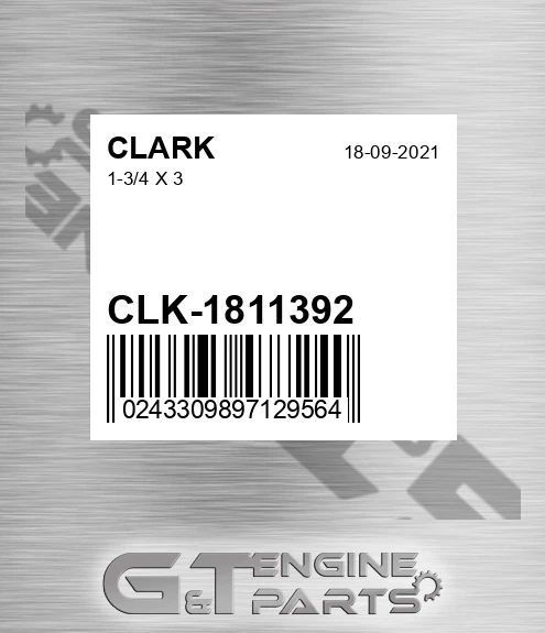 CLK-1811392 1-3/4 X 3