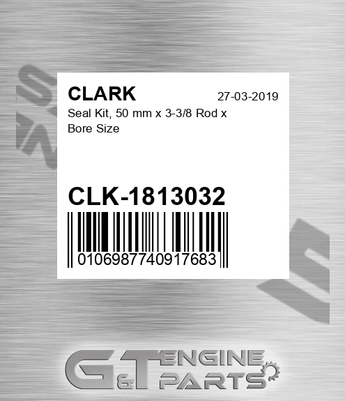 CLK-1813032 Seal Kit, 50 Mm X 3-3/8 Rod X Bore Size