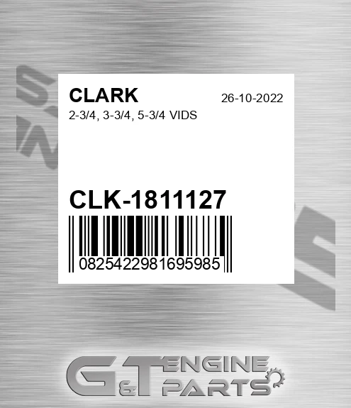 CLK-1811127 2-3/4, 3-3/4, 5-3/4 Vids