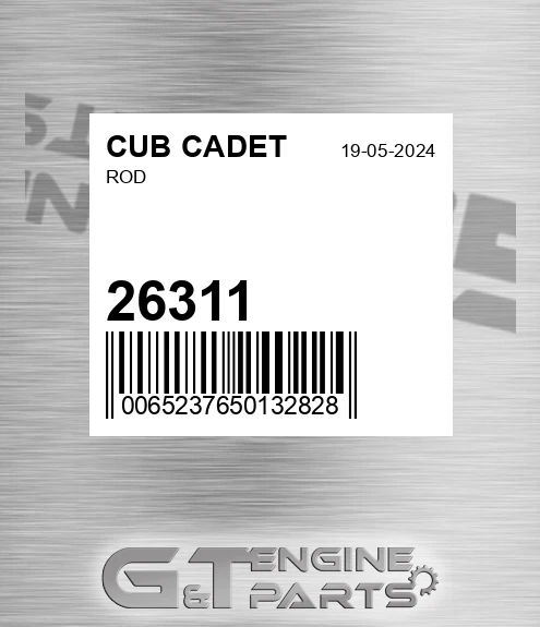 26311 CUB CADET Rod