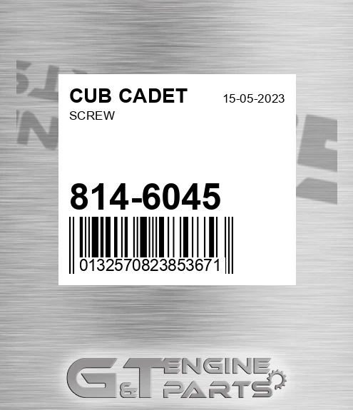 814-6045 Screw for CUB CADET