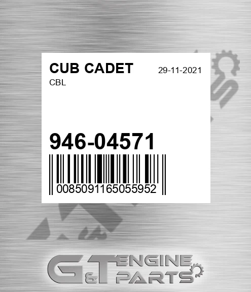 946-04571 Cbl for CUB CADET