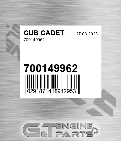 700149962 for CUB CADET