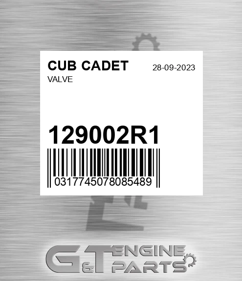 129002R1 Valve