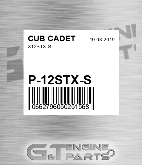 P-12STX-S X12stx-s for CUB CADET