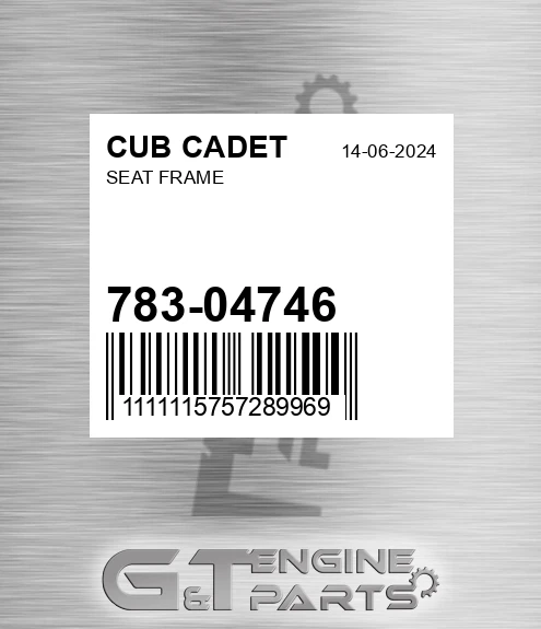 783-04746 Seat Frame for CUB CADET