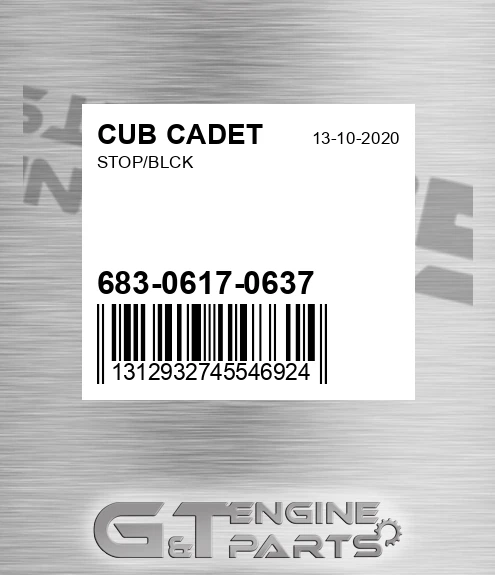 683-0617-0637 Stop/blck for CUB CADET