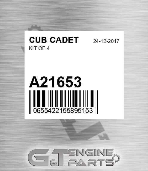 A21653 Kit Of 4