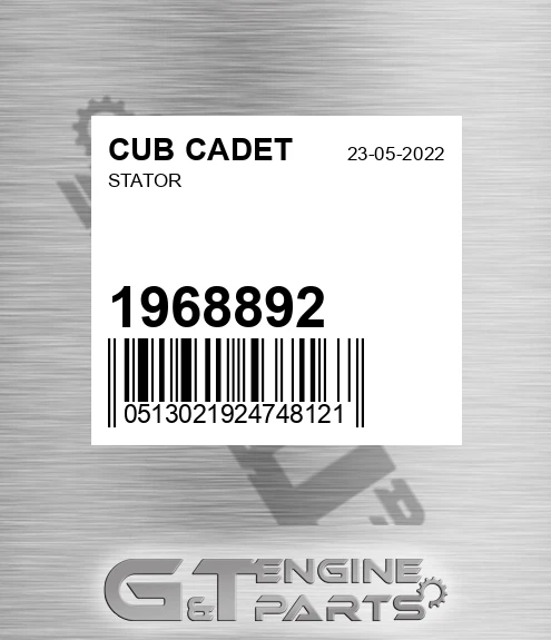 1968892 CUB CADET Stator