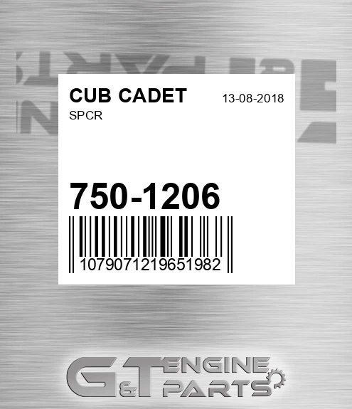 750-1206 Spcr for CUB CADET