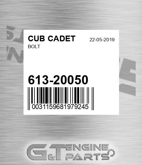613-20050 Bolt