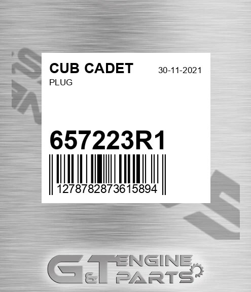 657223R1 Plug for CUB CADET