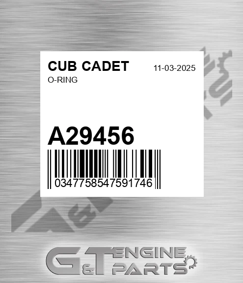 A29456 O-ring