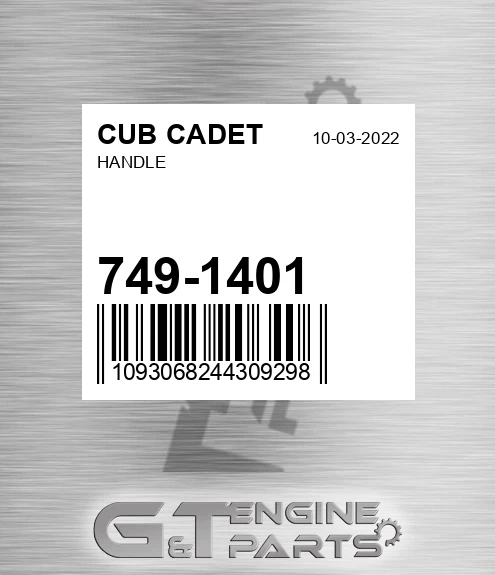 749-1401 Handle for CUB CADET