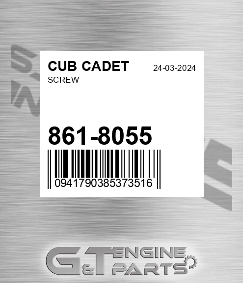 861-8055 Screw for CUB CADET