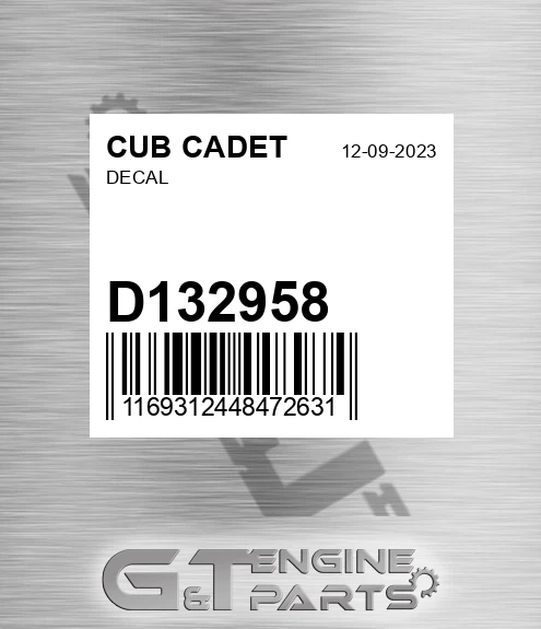 D132958 Decal
