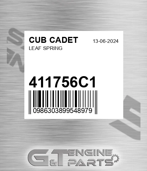 411756C1 Leaf Spring