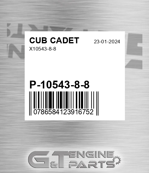 P-10543-8-8 X10543-8-8 for CUB CADET
