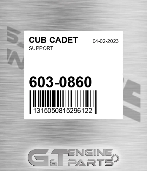 603-0860 Support for CUB CADET