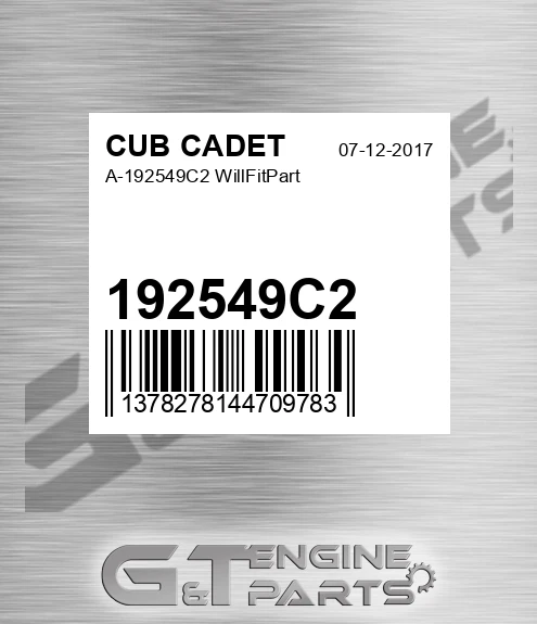 192549C2 A- Willfitpart