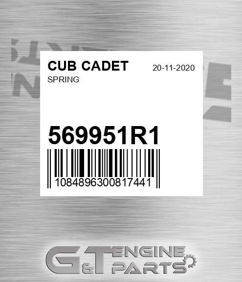 569951R1 Spring for CUB CADET