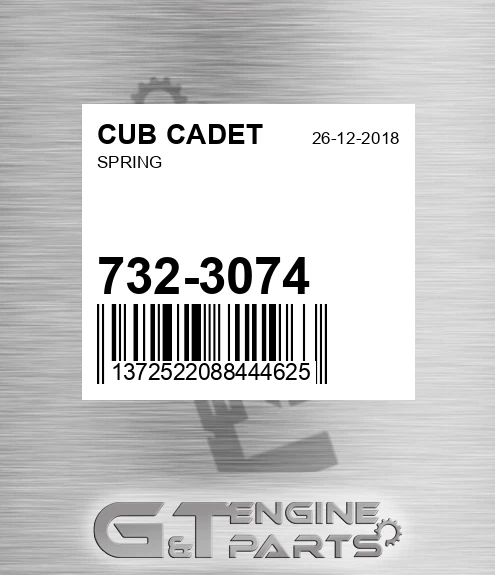 732-3074 Spring for CUB CADET